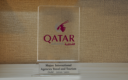 Gold award from Qatar Airways